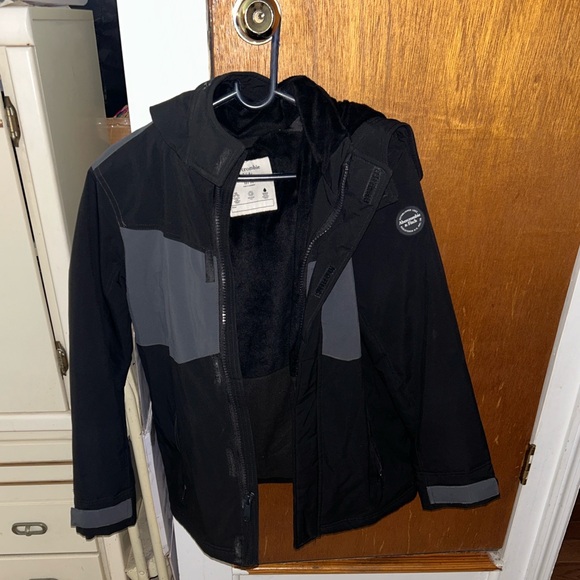 abercrombie kids Other - Abercrombie Kids Two-Tone Black and Gray Jacket